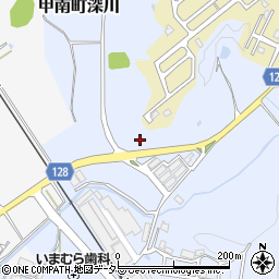 滋賀県甲賀市甲南町深川周辺の地図