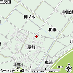 愛知県岡崎市下佐々木町屋敷221周辺の地図