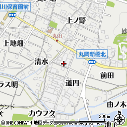 愛知県岡崎市丸山町仲畑8周辺の地図