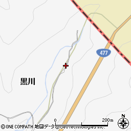 兵庫県川西市黒川1周辺の地図