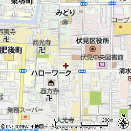 京都府京都市伏見区東町200周辺の地図