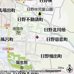 京都府京都市伏見区日野慈悲町11周辺の地図