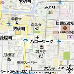 京都府京都市伏見区東町212周辺の地図
