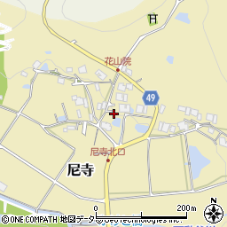 兵庫県三田市尼寺42周辺の地図