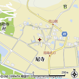 兵庫県三田市尼寺69周辺の地図