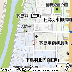 京都府京都市伏見区下鳥羽南柳長町37周辺の地図