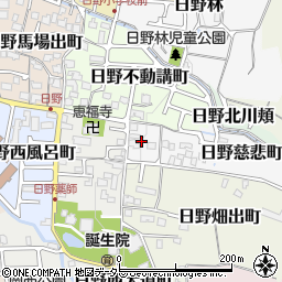京都府京都市伏見区日野慈悲町3周辺の地図