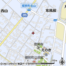愛知県安城市榎前町北榎72周辺の地図