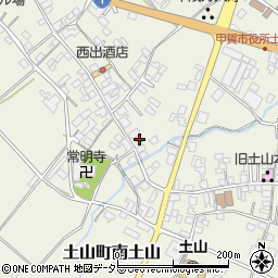 滋賀県甲賀市土山町北土山2160周辺の地図