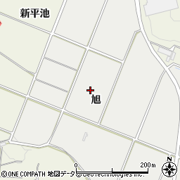 愛知県知多郡阿久比町阿久比旭周辺の地図