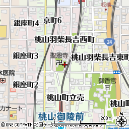 京都府京都市伏見区桃山羽柴長吉西町12周辺の地図