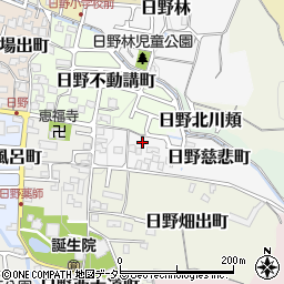 京都府京都市伏見区日野慈悲町10周辺の地図