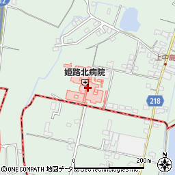 姫路北病院周辺の地図