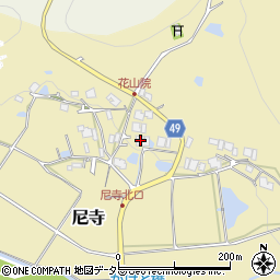 兵庫県三田市尼寺36周辺の地図