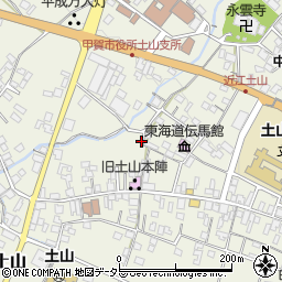 滋賀県甲賀市土山町北土山1622周辺の地図