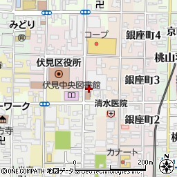 京都府京都市伏見区竹中町633周辺の地図