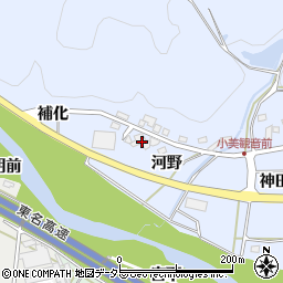 愛知県岡崎市小美町河野56周辺の地図