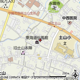 滋賀県甲賀市土山町北土山1584周辺の地図