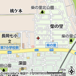 京都府長岡京市柴の里1-55周辺の地図