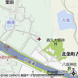 兵庫県加西市北条町栗田602周辺の地図