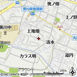 愛知県岡崎市丸山町周辺の地図