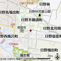 京都府京都市伏見区日野慈悲町1周辺の地図