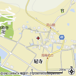 兵庫県三田市尼寺68周辺の地図
