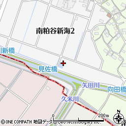 南粕谷揚水機場周辺の地図