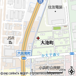 三重県四日市市大池町57周辺の地図