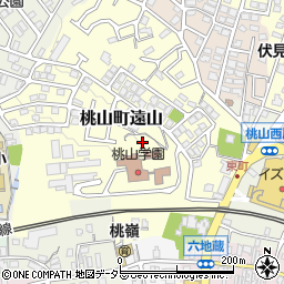 京都府京都市伏見区桃山町遠山107周辺の地図