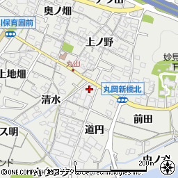 愛知県岡崎市丸山町仲畑周辺の地図