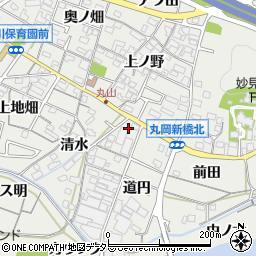愛知県岡崎市丸山町（仲畑）周辺の地図