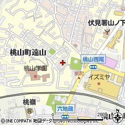 京都府京都市伏見区桃山町遠山72-2周辺の地図