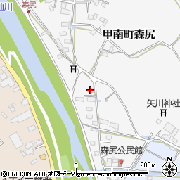 滋賀県甲賀市甲南町森尻388周辺の地図