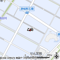 愛知県安城市赤松町乙菊周辺の地図