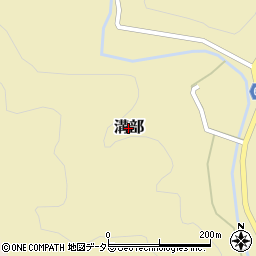 岡山県吉備中央町（加賀郡）溝部周辺の地図