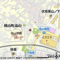京都府京都市伏見区桃山町遠山72周辺の地図
