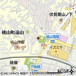 京都府京都市伏見区桃山町遠山73周辺の地図