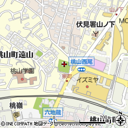 京都府京都市伏見区桃山町遠山76周辺の地図