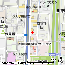 ステーキ宮 京都伏見店周辺の地図