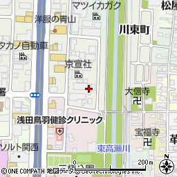 京都市役所上下水道局　下水道建設事務所周辺の地図