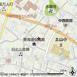 滋賀県甲賀市土山町北土山1587周辺の地図