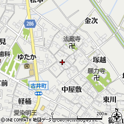 愛知県安城市古井町西川32周辺の地図
