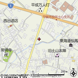 滋賀県甲賀市土山町北土山1686周辺の地図