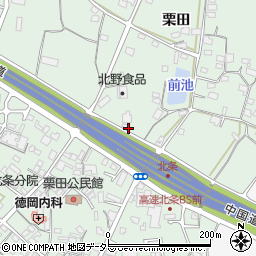 兵庫県加西市北条町栗田246周辺の地図