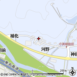 愛知県岡崎市小美町河野39周辺の地図