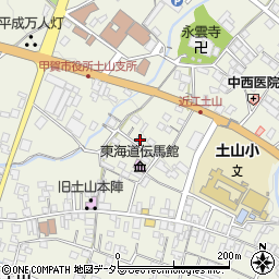 滋賀県甲賀市土山町北土山1589周辺の地図