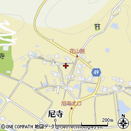 兵庫県三田市尼寺64周辺の地図