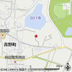 兵庫県加西市青野町周辺の地図