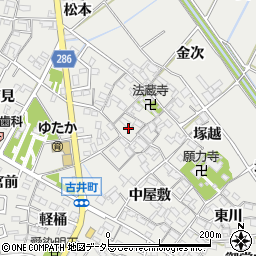 愛知県安城市古井町西川31周辺の地図